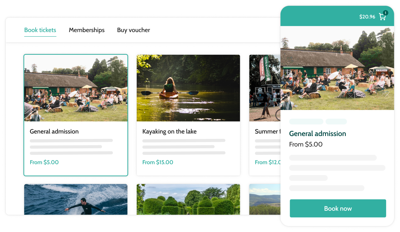 Beyonk's online ticketing system to sell tickets on a website